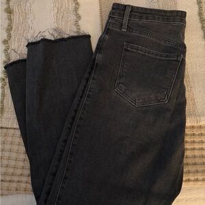 Just Black Dark Gray Straight Leg Women's Jeans